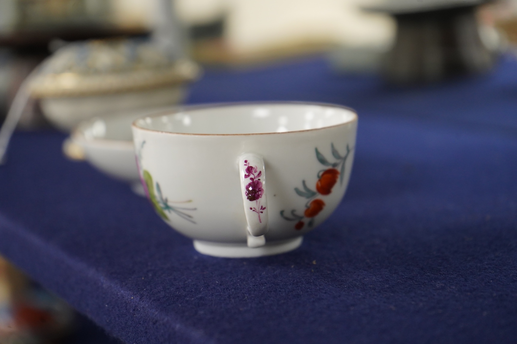 A Meissen Marcolini cup and saucer, 13.5cm diameter.